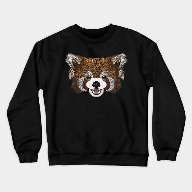 Cute Red Panda Crewneck Sweatshirt by ArtLovePassion